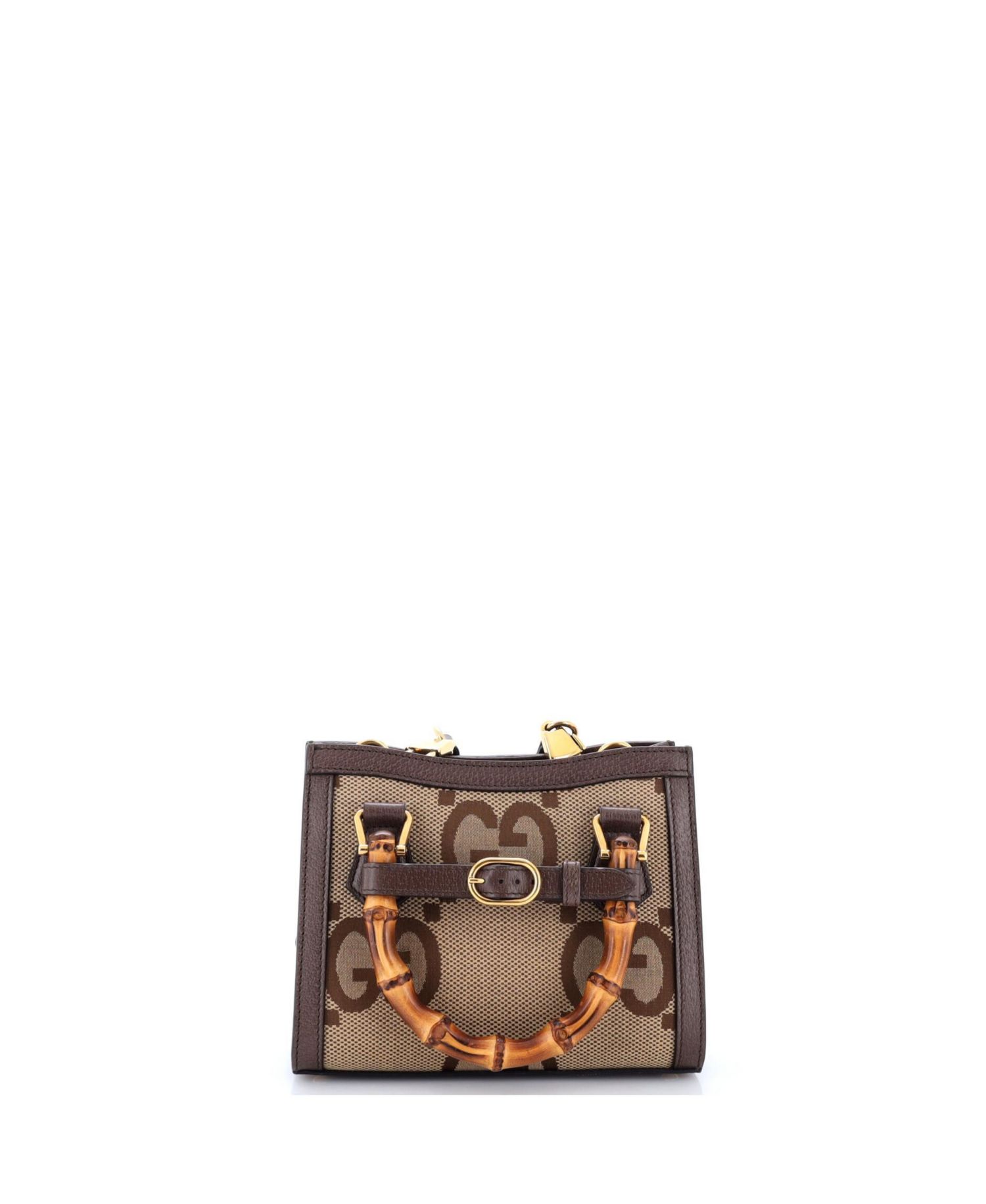 Mini Diana NM Bamboo Handle Tote Jumbo GG Canvas