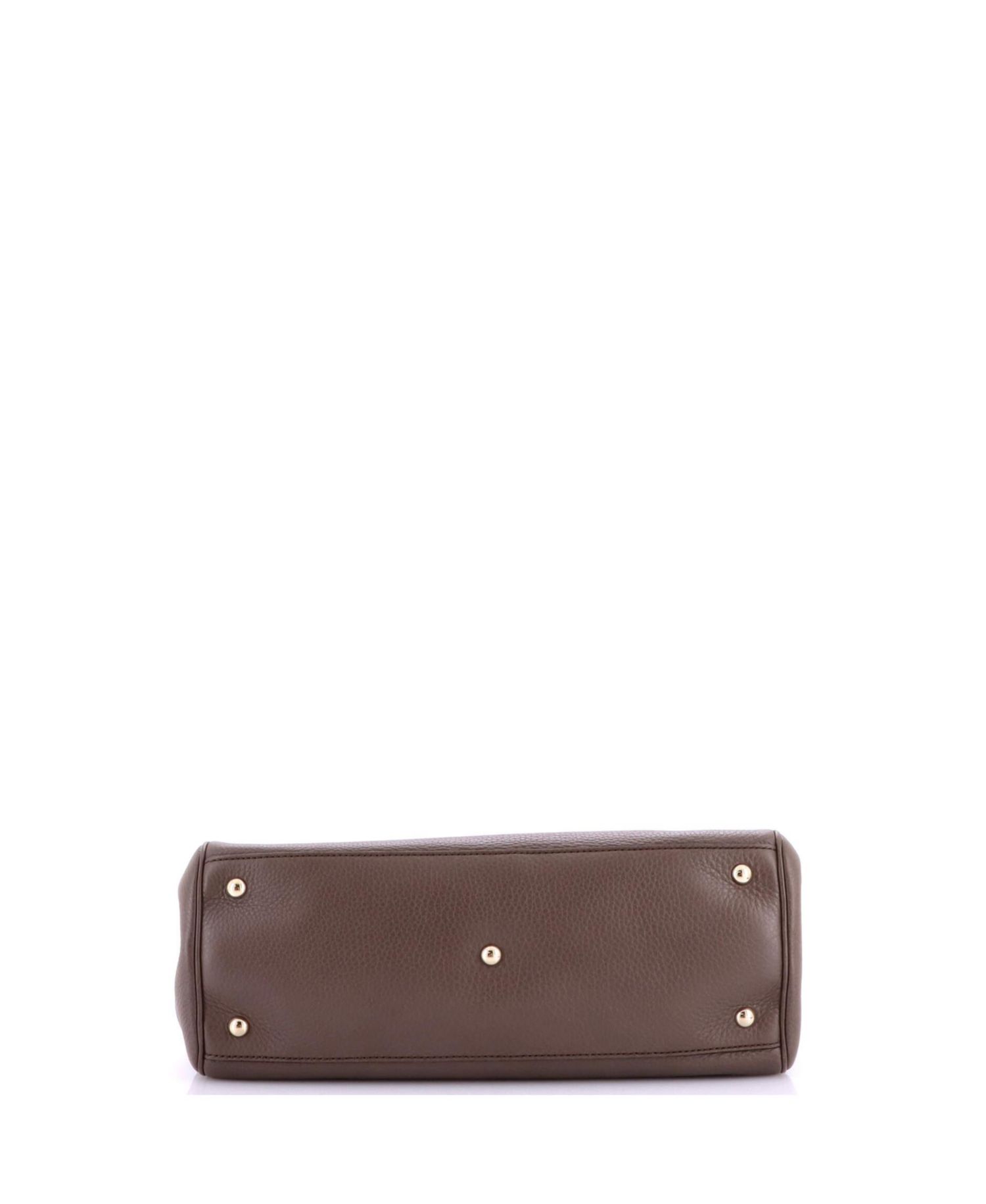 Medium Bamboo Shopper Tote Leather