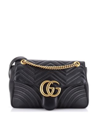 Medium GG Marmont Flap Bag Matelasse Leather