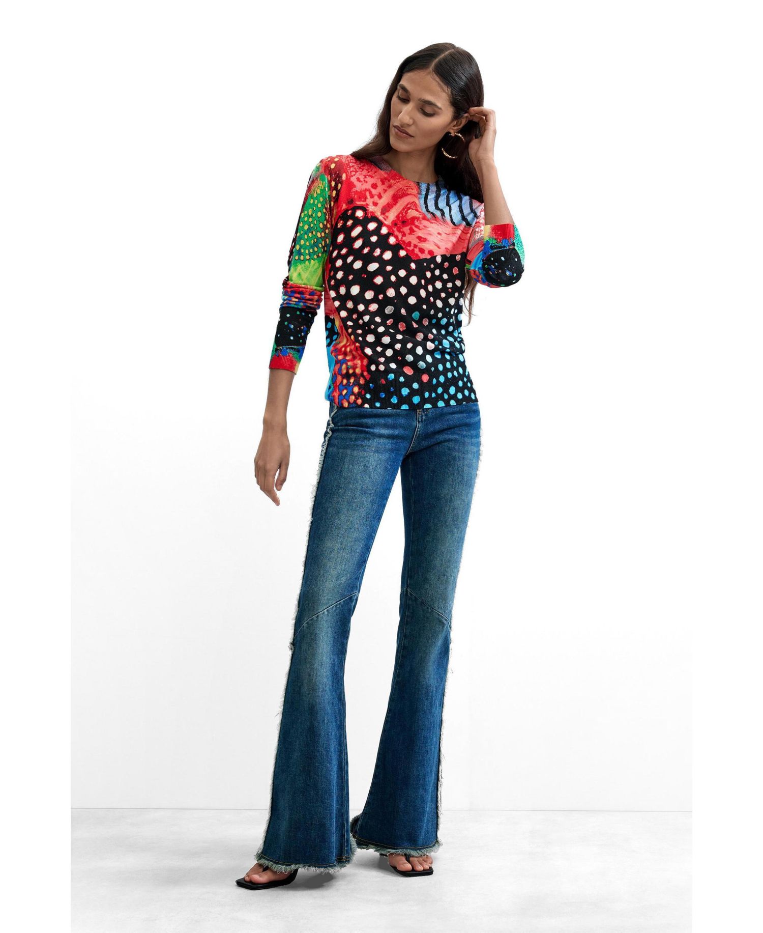 Women's Printed Colors Sweater