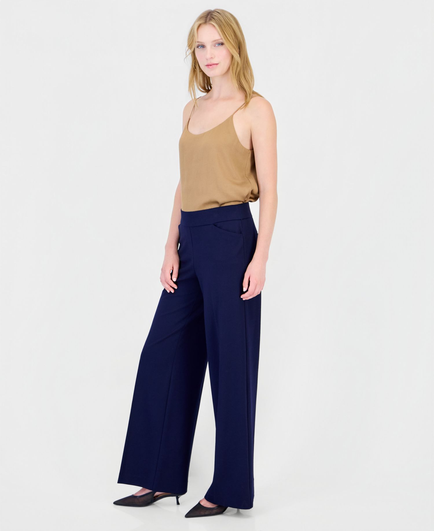 Women's Pull-On Wide-Leg Compression Pants