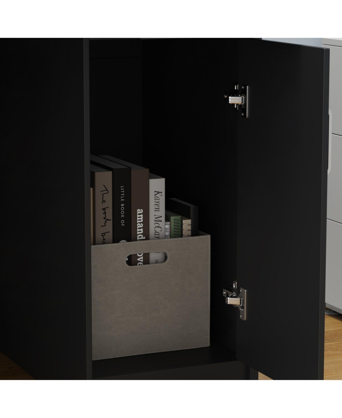 Homsee Office Desk with Bookshelf and 3 Drawers, Single Writing Computer Desk with Storage Shelves, Workstation for Home Office
