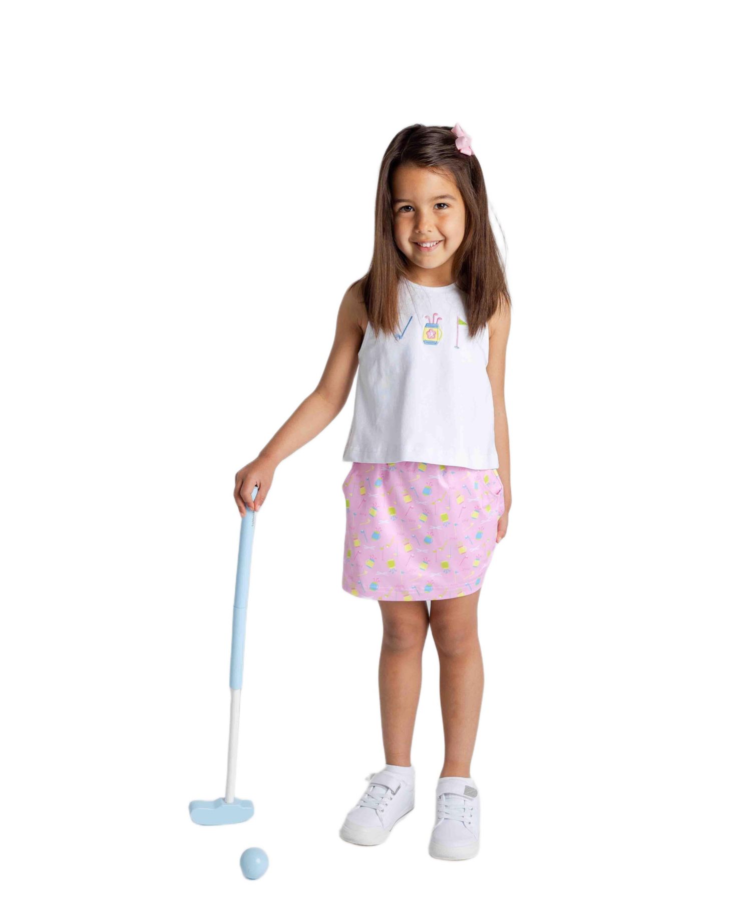 Big Girl Top And Skort Set With Golf