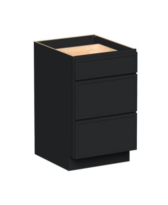 21 Inch Width 3-Drawers Base Cabinets, Ready to Assemble Kitchen Cabinet with Solid Wood Frame, Soft-Close Slides and Hinges