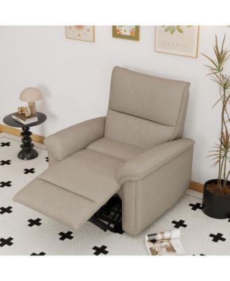 Wall Hugger Recliner, Zero Wall Power Recliner Chair, Electric Recliner for Living Room, Fabric Reclining Armchair for Small space