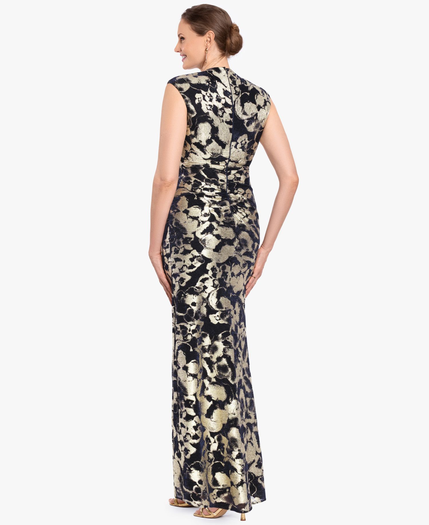 Petite Crinkle Detail Gown