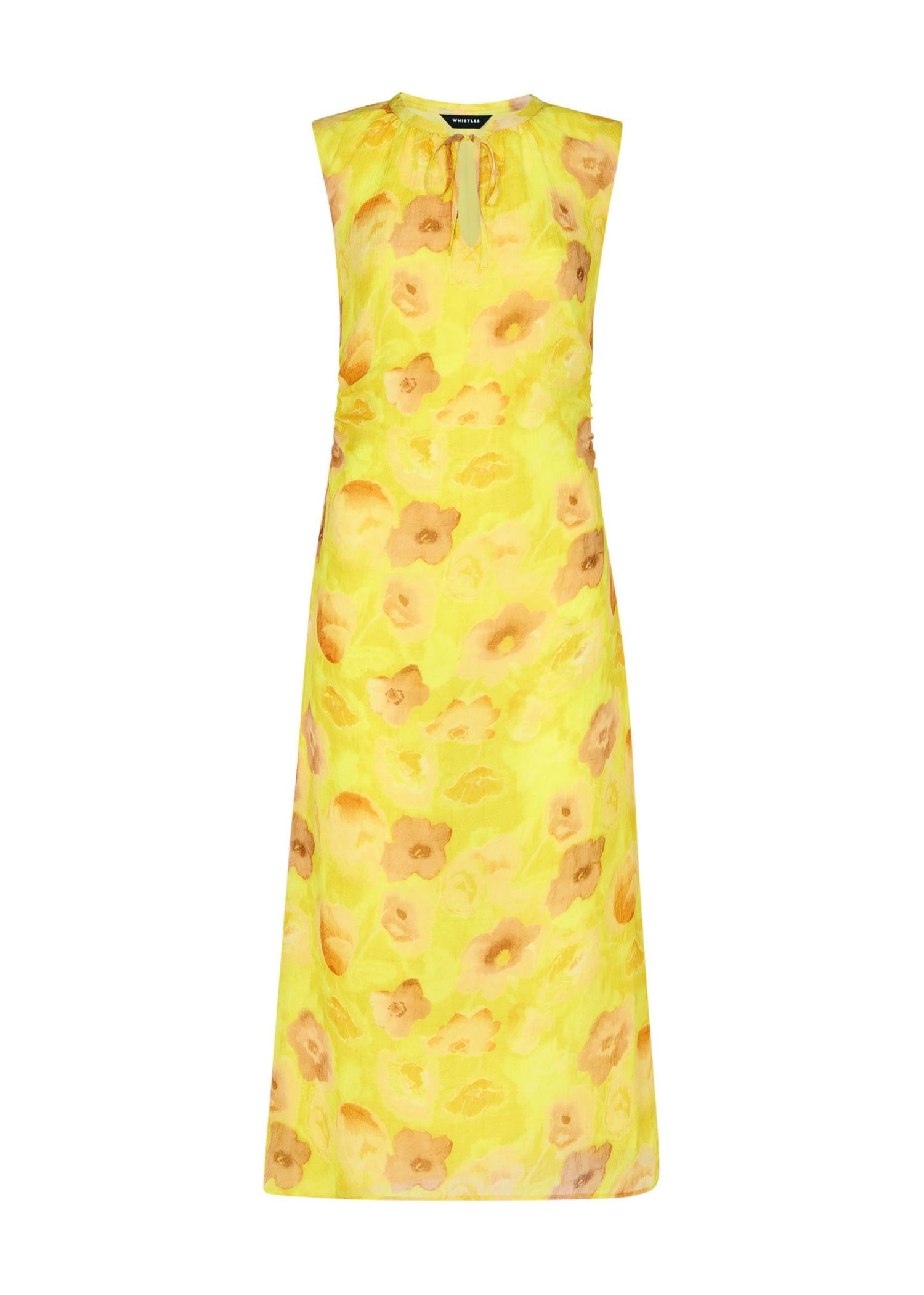Women's Sunshine Floral Textured Midi Dress