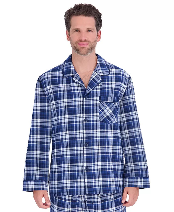 Men's Flannel Button Down Pajama Set - thumbnail 8