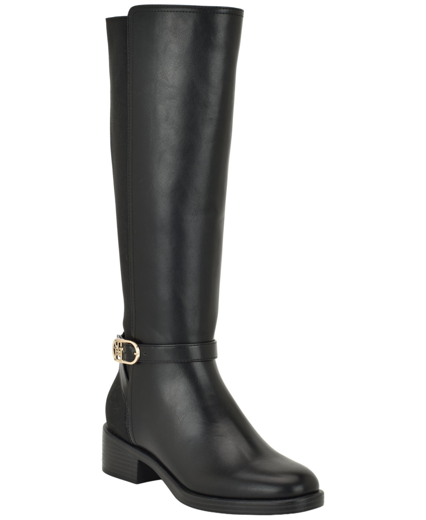 Женские ботинки Tommy Hilfiger Illuna Tall Ornamented Riding Boot, цвет: Чёрный — фото 1