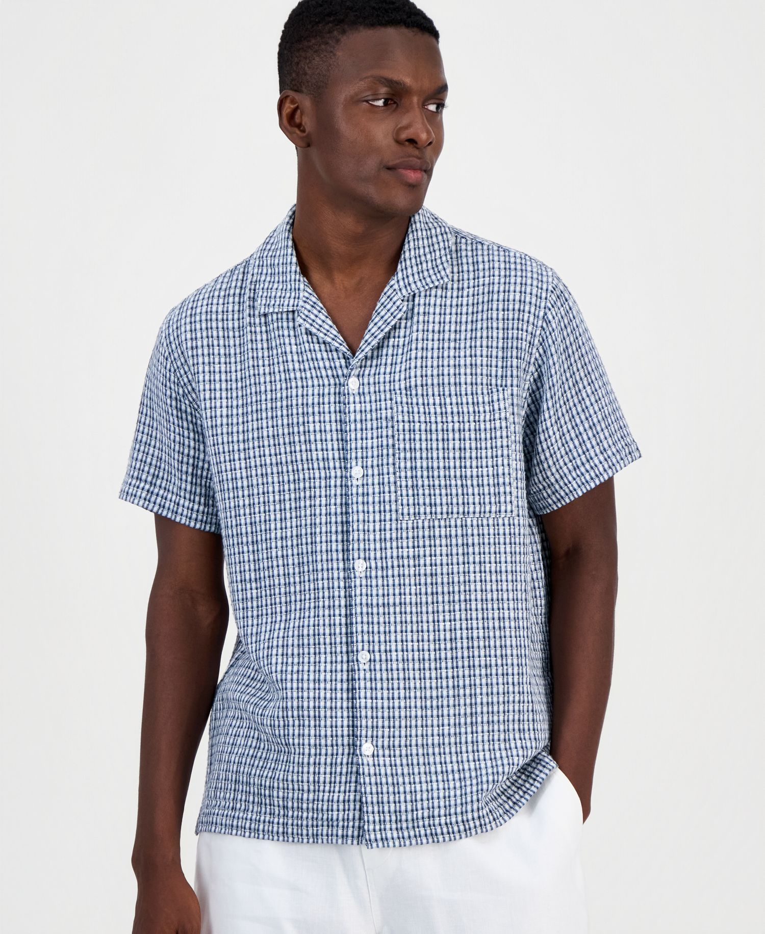 Men's Hovey Textured Check Shirt
