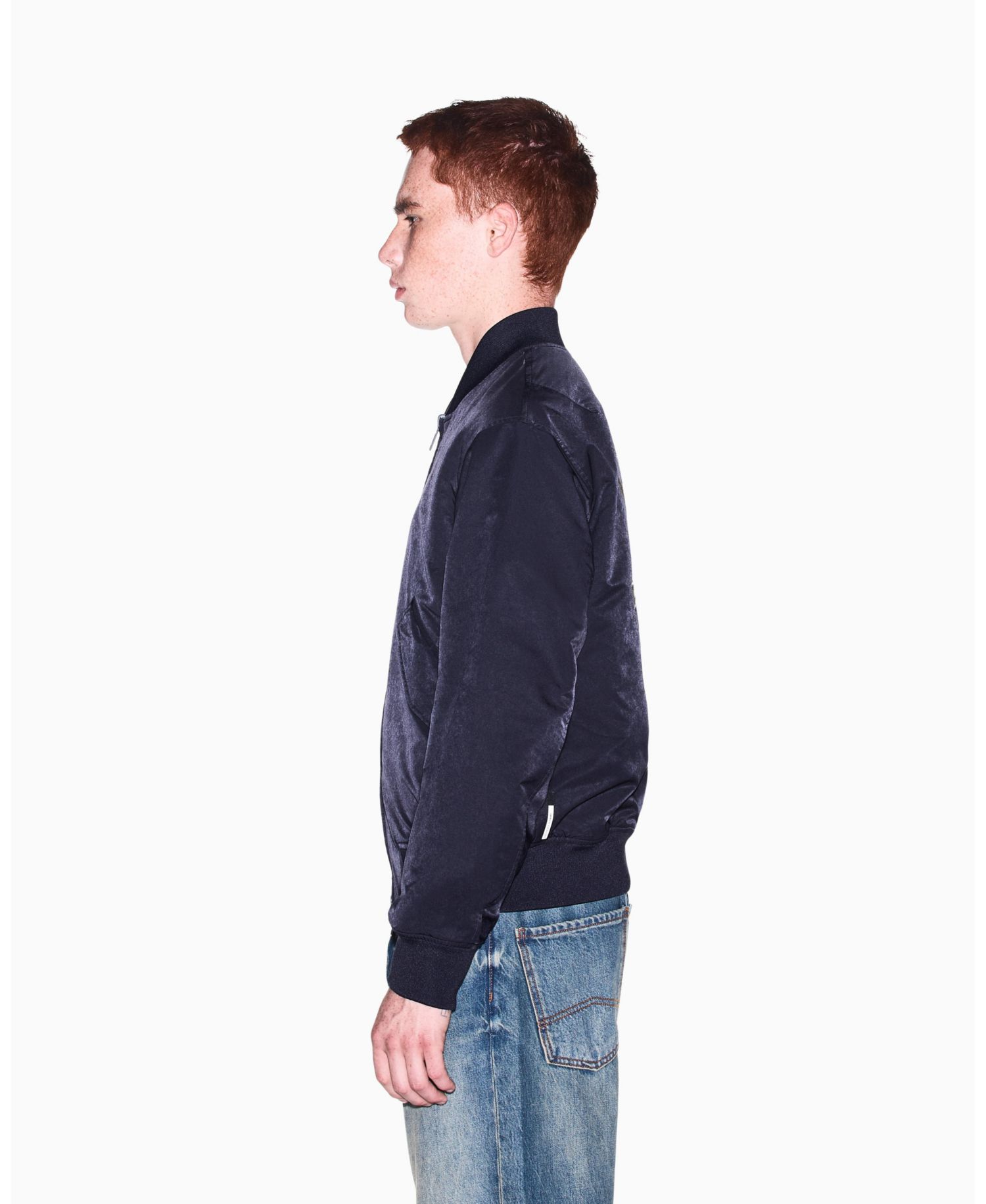 Men's Crossover Reversible Bomber with Graphic Jacket