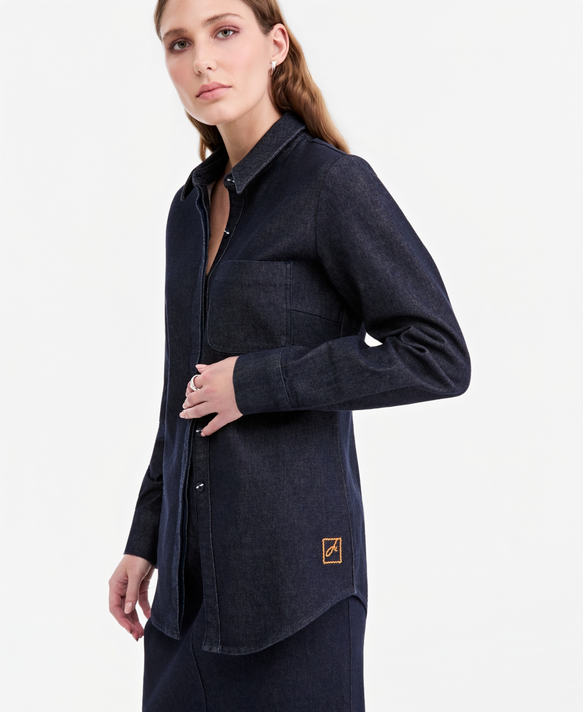 Jonathan Cohen X Macy's Women's Denim Long-Sleeve Button-Up Blouse, Exclusive