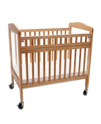 Mini/Portable Non-folding Wooden Window Crib with Safety Gate