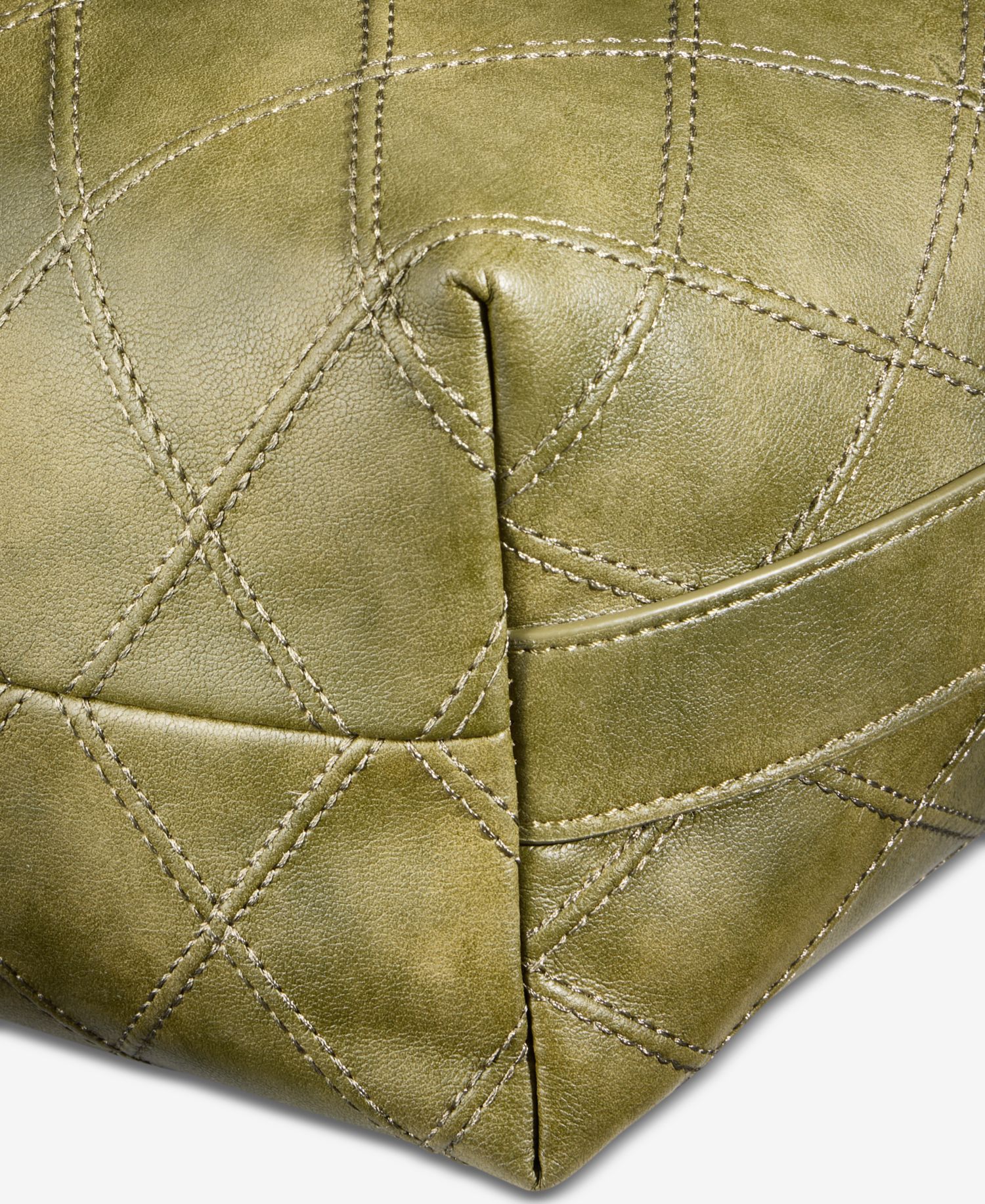 Diamond Quilted Bucket Bag