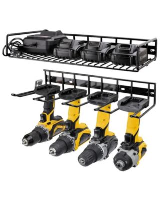 Wall Mounted Power Tool Organizer Holder Heavy Duty Utility Stor Rack For Hand Tools Cordless Drill Workshop Shed Garhome