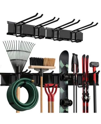 Heavy-duty wall-mounted tool storage rack