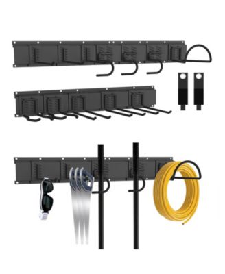 Garden Tool Organizer Wall Mount 64" 12 Hooks Rack