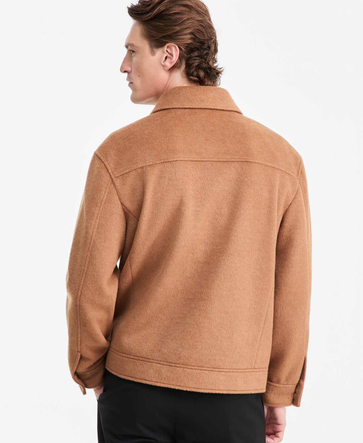 Alfani Men's Wool-Blend Lined Zip Jacket, Macy's Exclusive