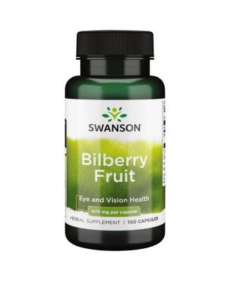 Swanson Bilberry Fruit 470 Milligrams 100 Capsules