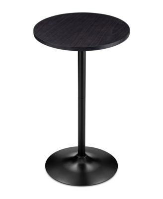 Modern 39.5" Metal Round Bar Table