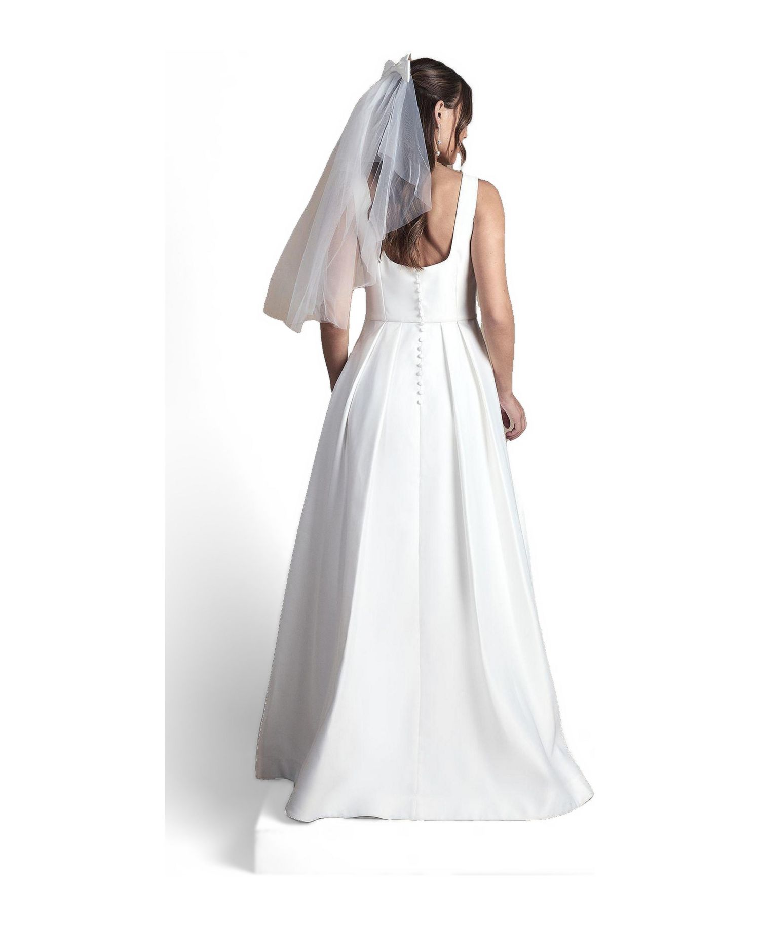 Women's Pleated Satin Maxi Dress