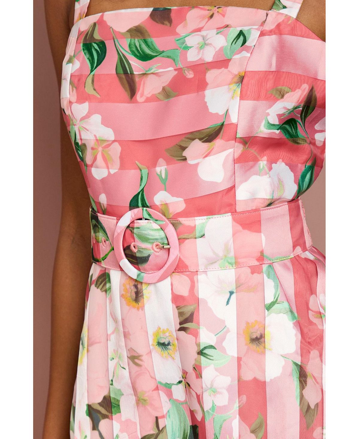 Coast Women's Petite Floral Organza Midi Dress view 5 — MAYCSS fashion products