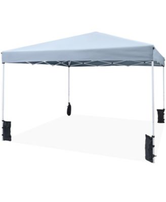 10 x 10 Feet Pop Up Canopy Tent with Carry Bag and 4 Sandbags