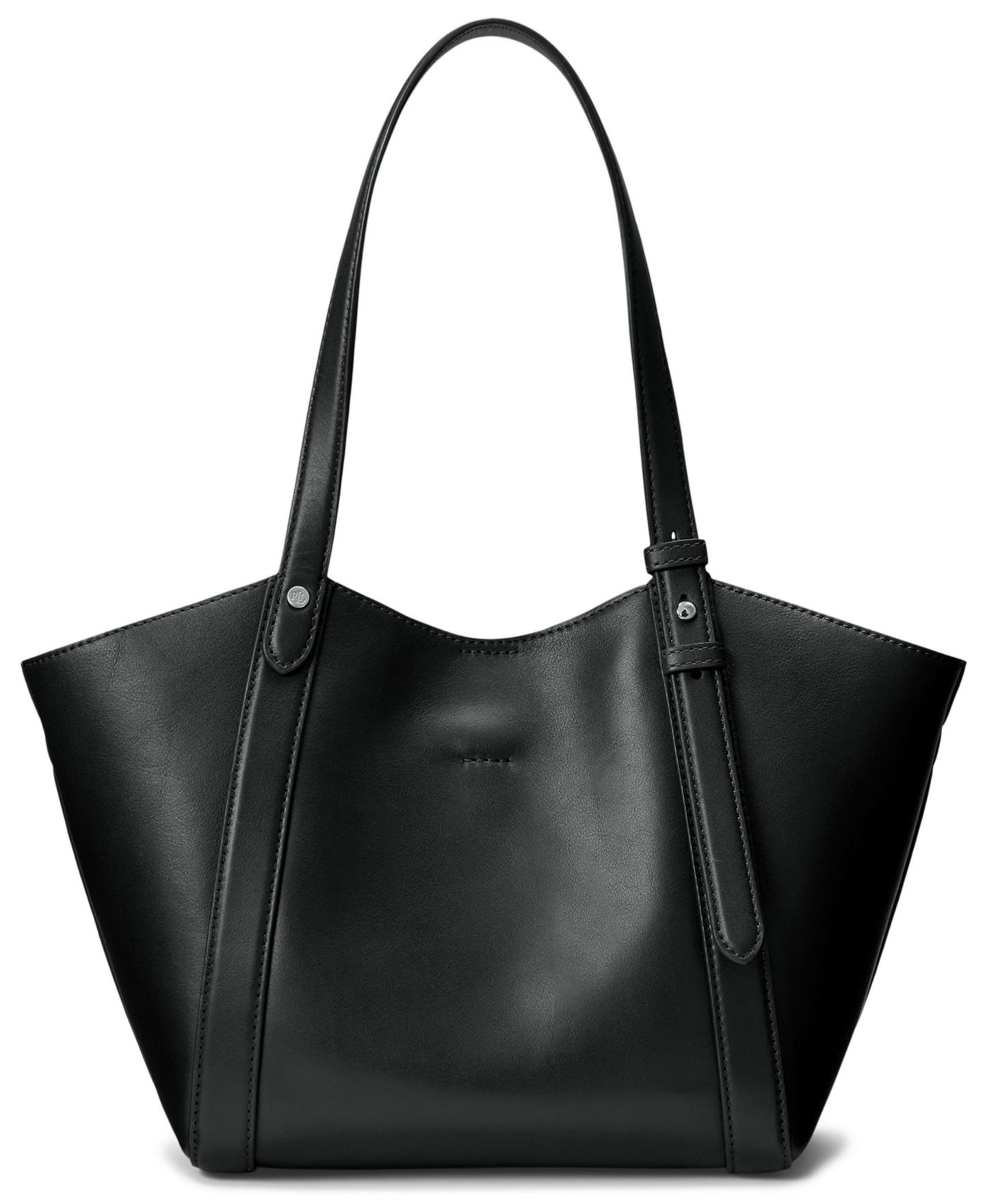 Женская сумка Lauren Ralph Lauren Tasha Small Leather, цвет: Чёрный — фото 3