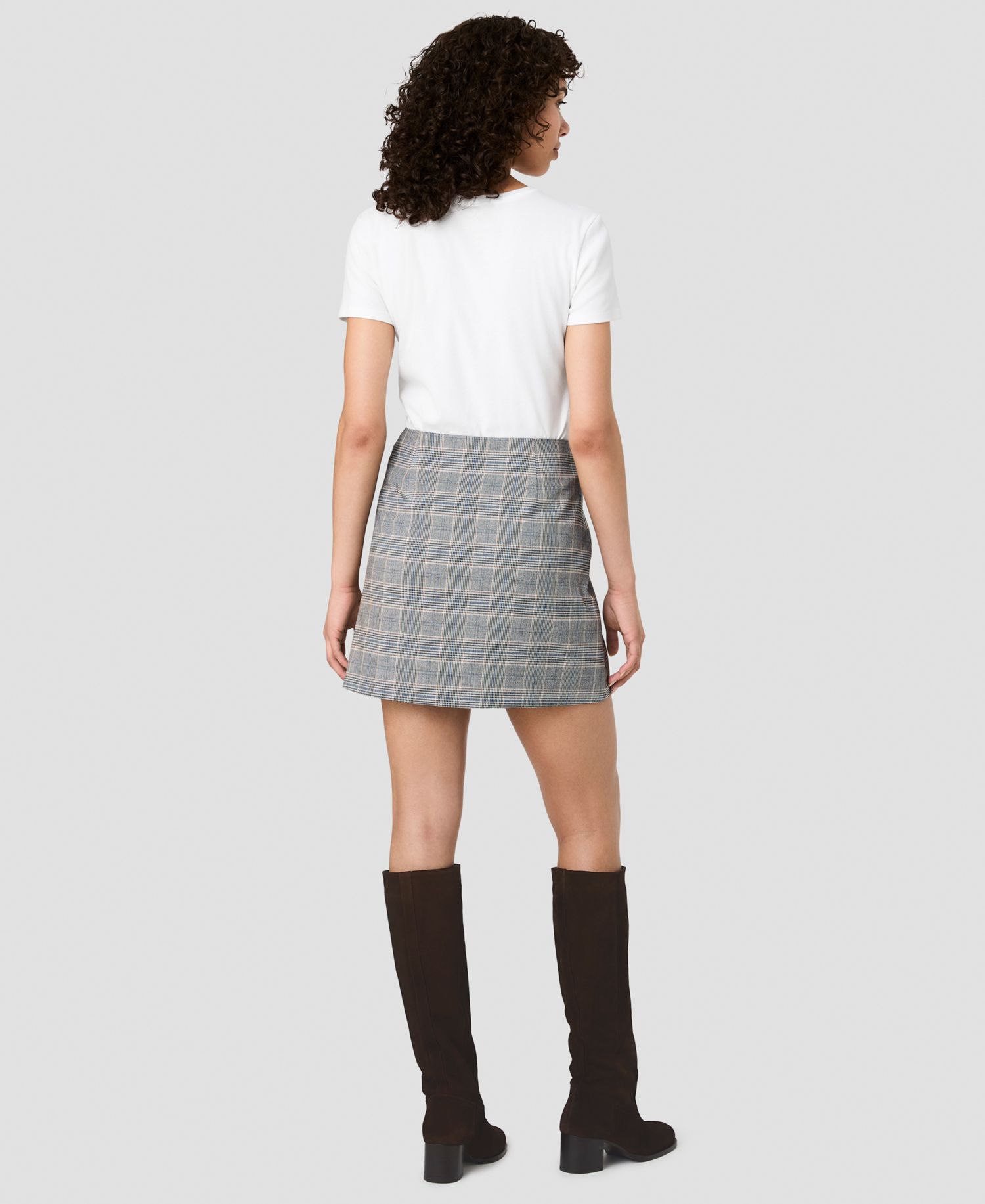Women's Mini Fitted Zip Skirt