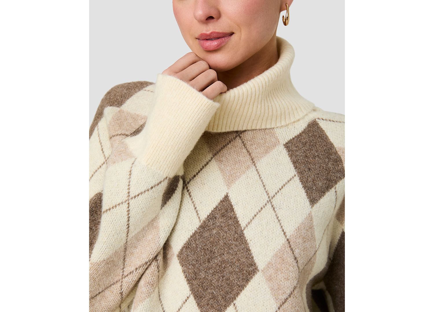 Women's Oversized Turtleneck Top