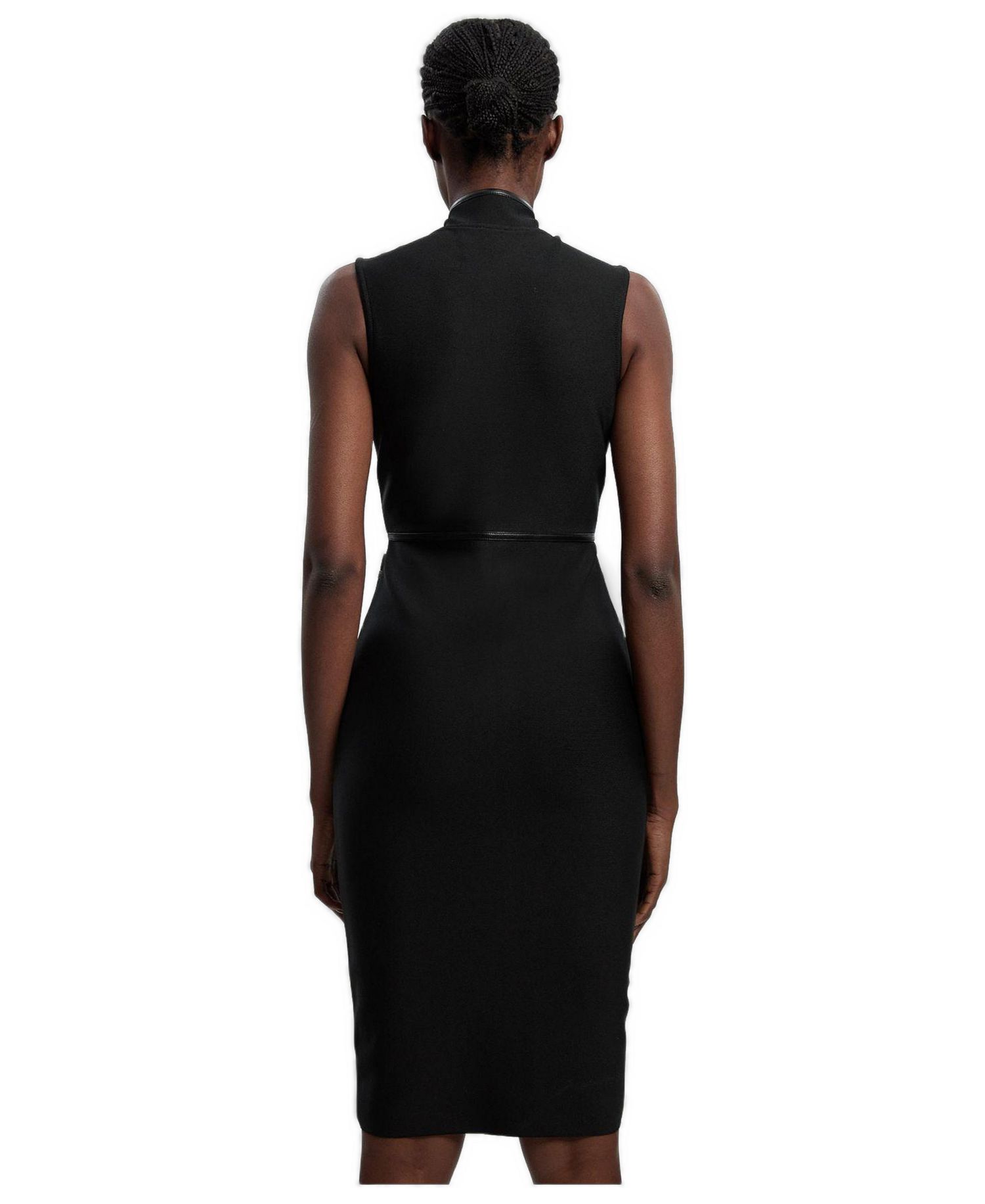 Women's Military Bandage Midi Dress