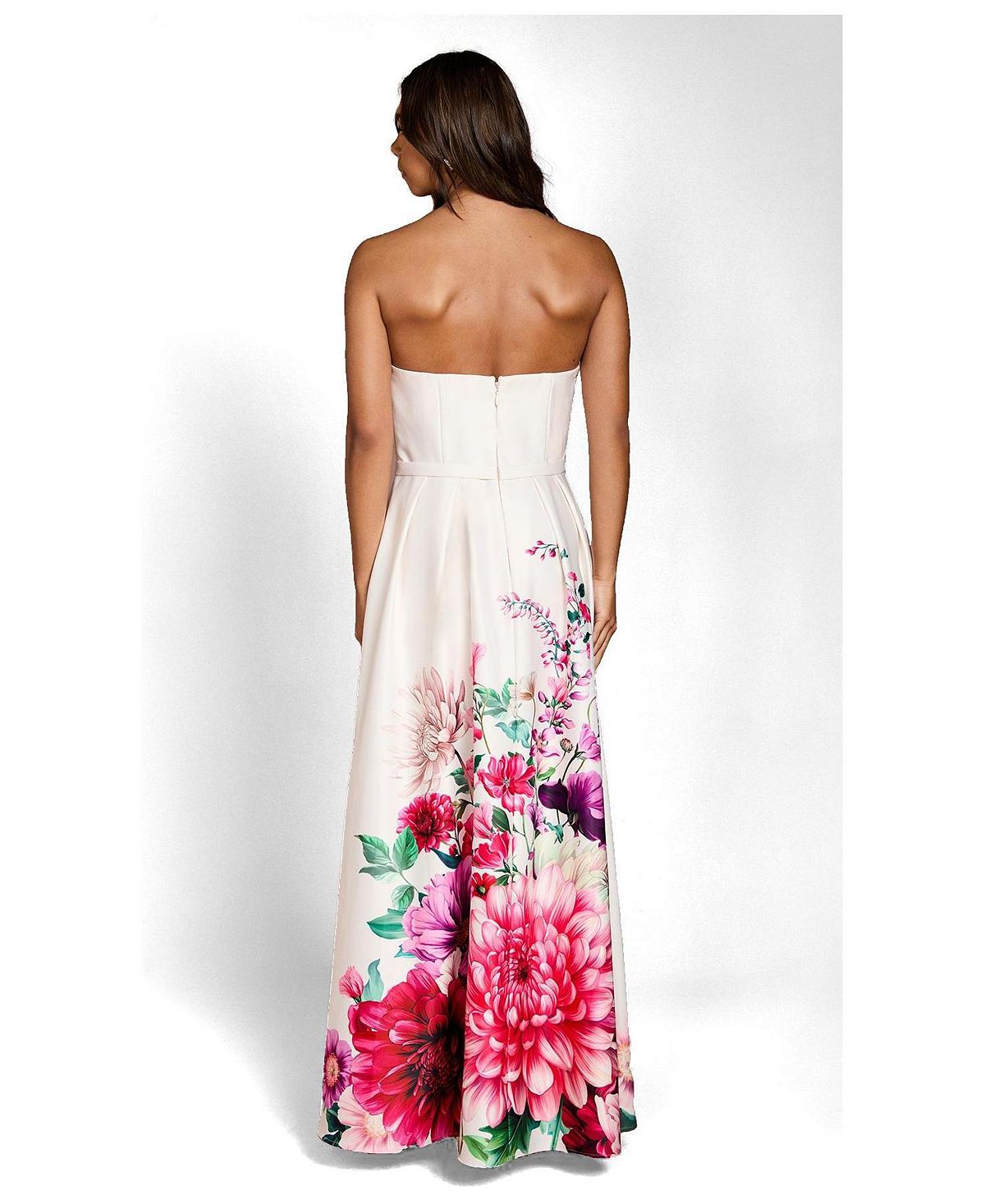 Coast Women's Wired Bandeau Border Print Maxi Dress view 2 — MAYCSS fashion products