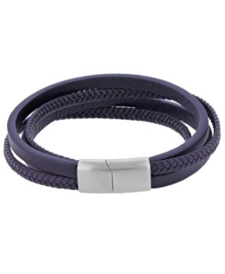Men's Platinum-Plated Cylinder Lock Four-Layer Bracelet