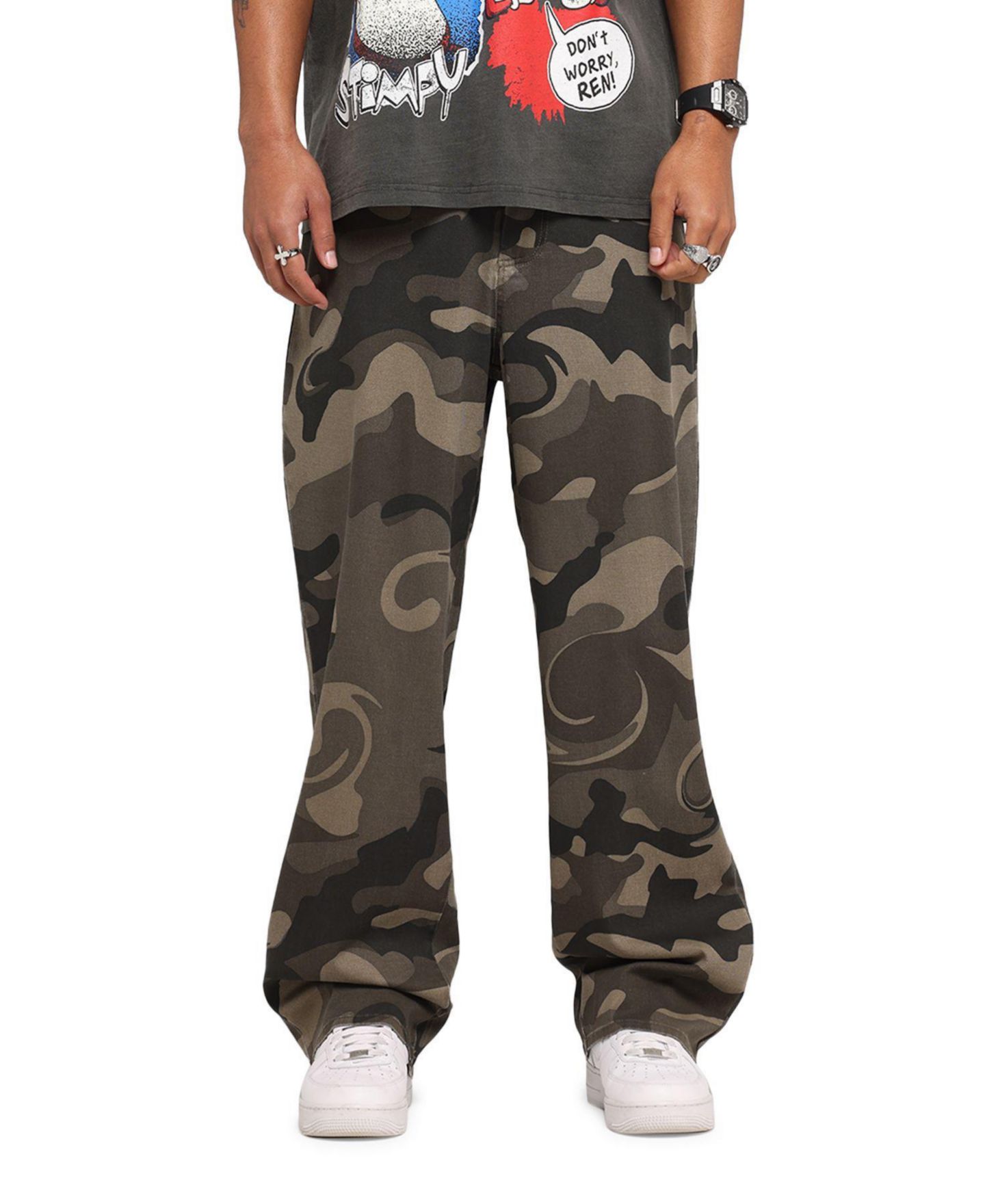 Мужские брюки XXIII Washed Camo, цвет: Красный — фото 2