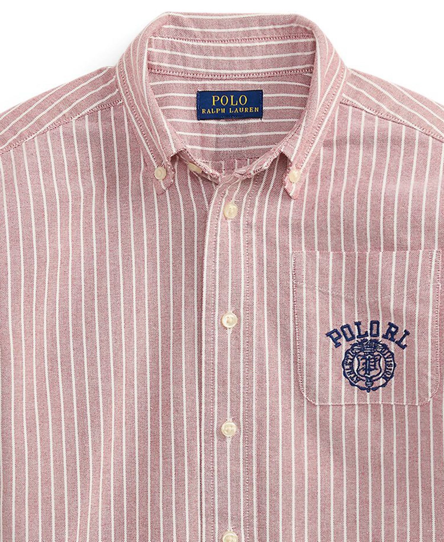 Boys' 2T-7 Striped Cotton Oxford Shirt