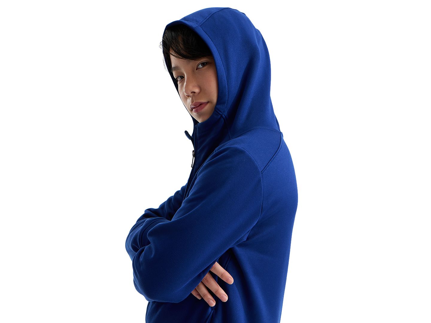 Детская куртка The North Face Long-Sleeve Full-Zip Hooded, цвет: Насыщенный синий — фото 3