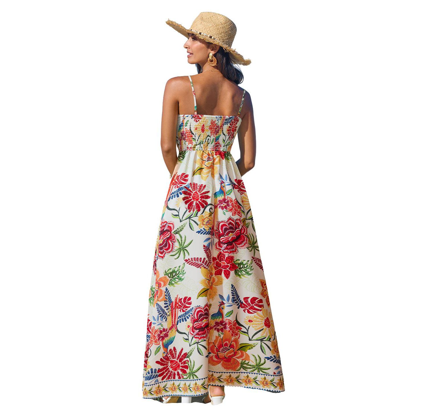 Women's Born to Be Bold Floral Maxi Beach Dress
