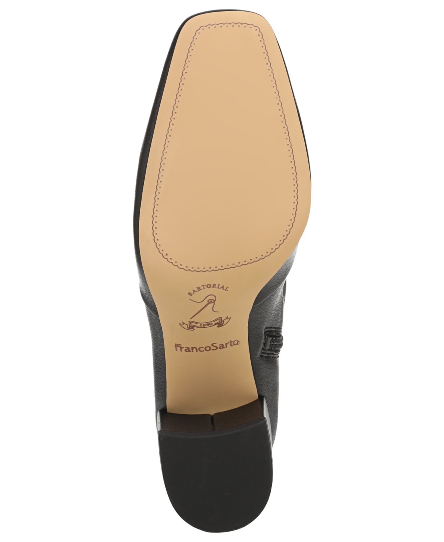 Женские ботинки Franco Sarto Flexa Blix Square Toe Zip Tall, цвет: Чёрная искусственная кожа — фото 5