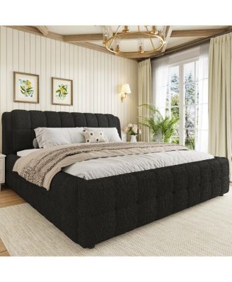 King Size Upholstered Platform Bed