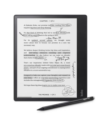 Elipsa 2E eReader | 10.3" Glare-Free Touchscreen with ComfortLight PRO | Includes Kobo Stylus 2 | Carta E Ink Technology |  32GB of Storage