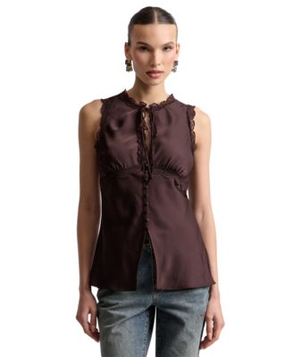 Women's Keyhole Cutaway Empire Top