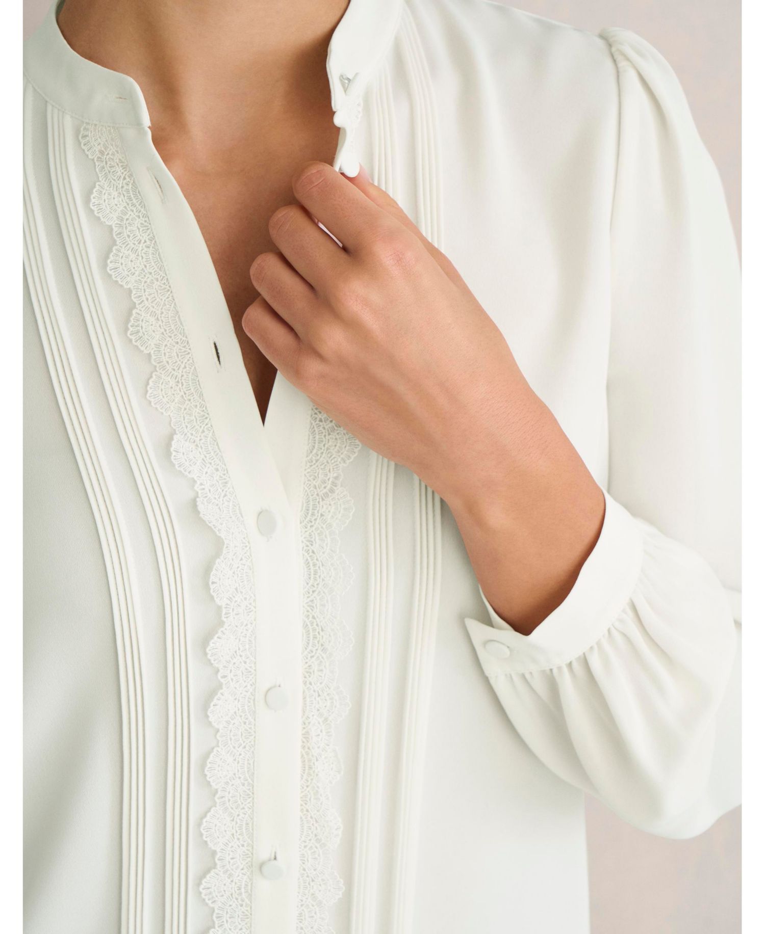 Women's Dominica Lace Trim Blouse