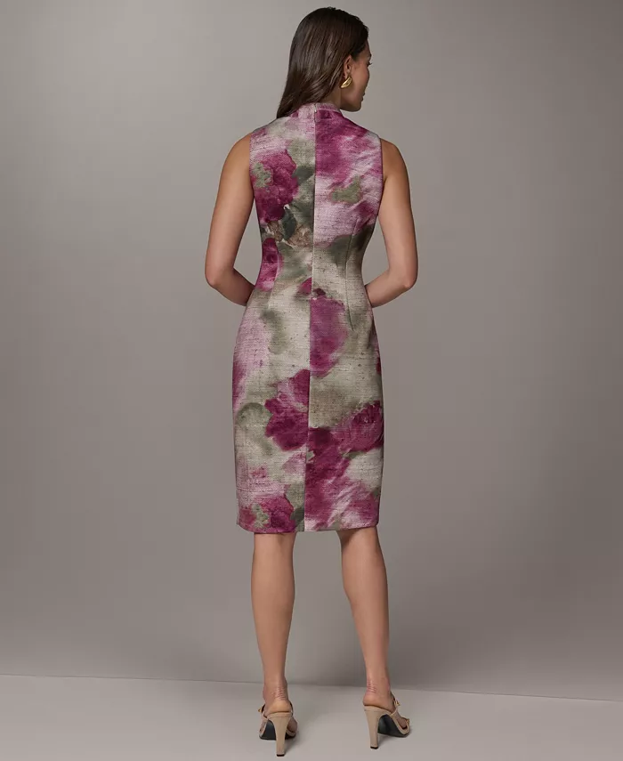 Women's Floral Sheath Hardware Dress - thumbnail 5