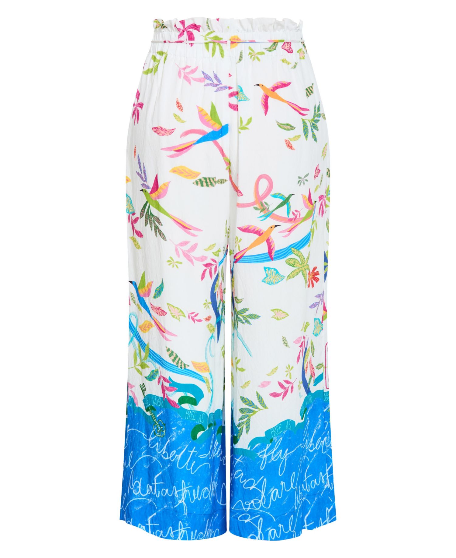 Women's Plus Size Free Spirit Print Wide Leg Pant