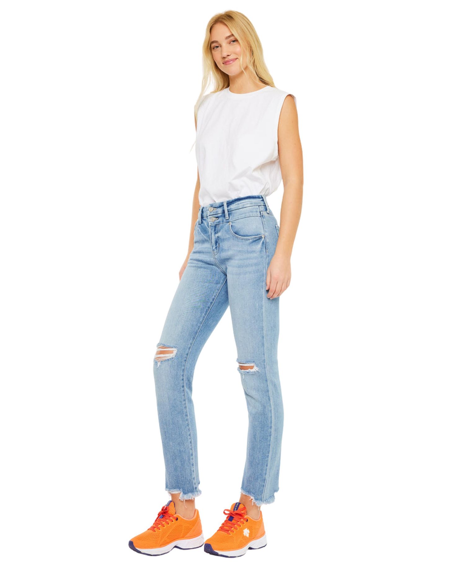 Women's Clover High Rise Slim Straight Jeans