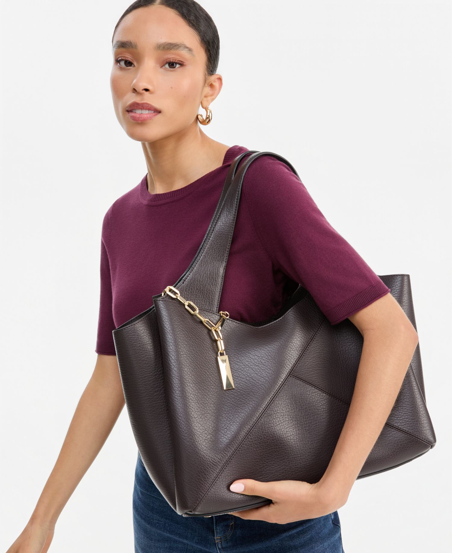Liliah Large Seamed Bag