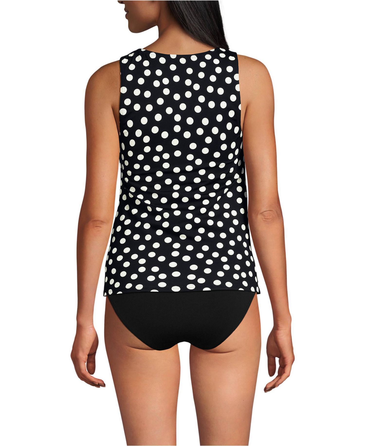 Women's DD-Cup High Neck UPF 50 Sun Protection Modest Tankini Swimsuit Top