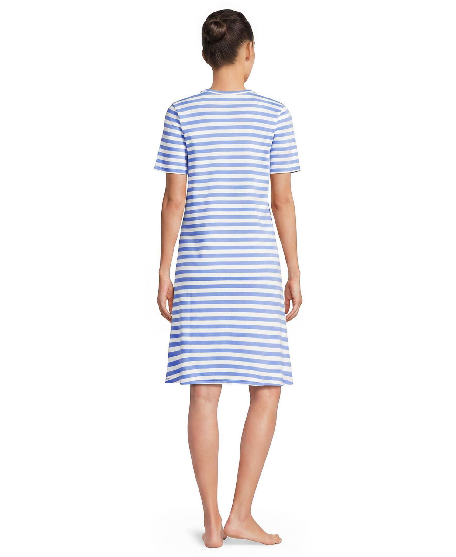 Women's Cotton Interlock Short Sleeve Knee Length Gown
