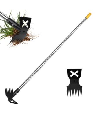 Weed Puller Tool Gardening Set Hand Rake Hoe Remover