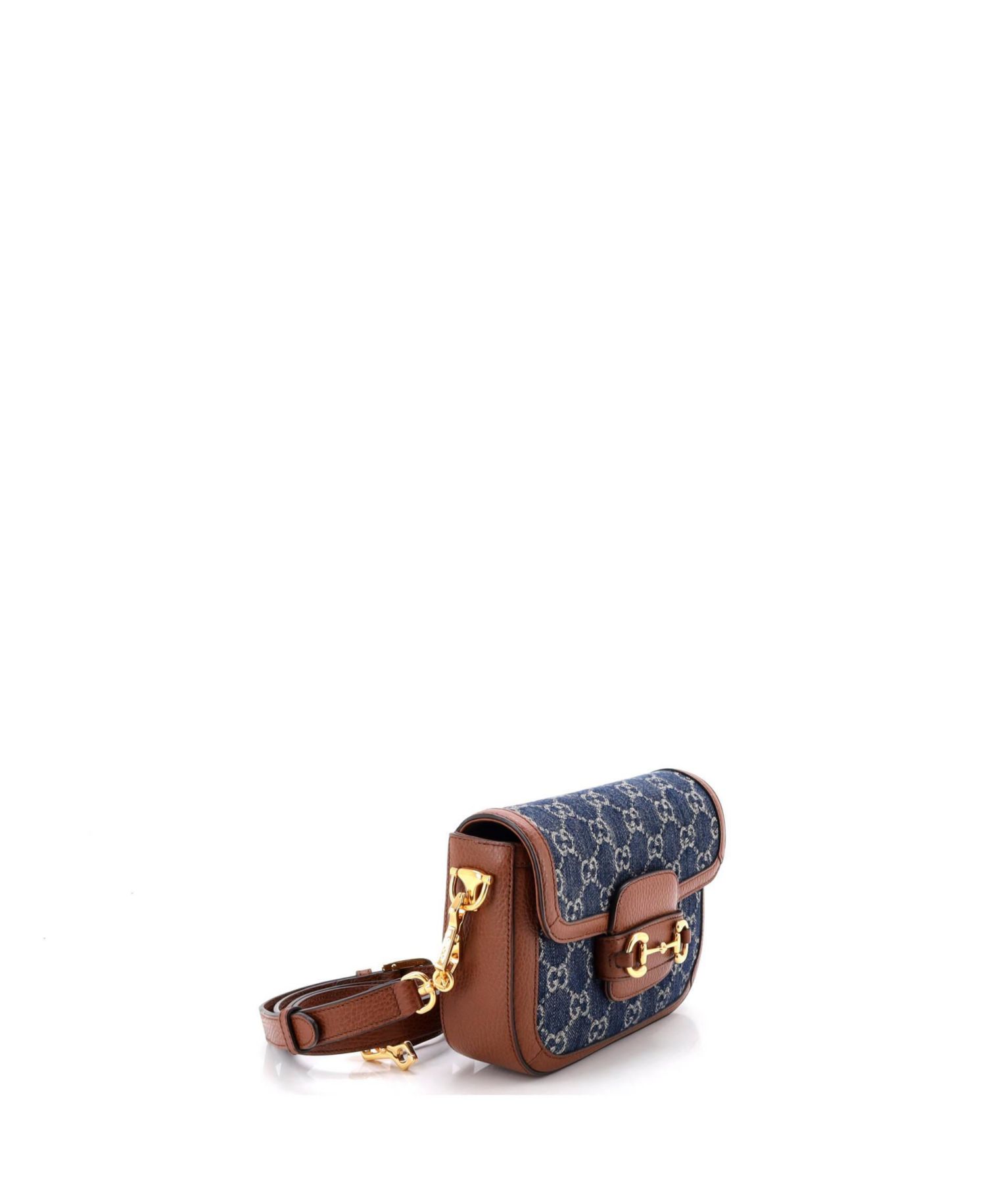 Mini Horsebit 1955 Shoulder Bag GG Denim